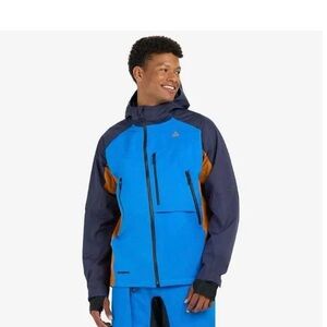 Ski-Doo Mens BC Kona Jacket Indigo Blue Black Rust Size Medium Snowmobile New